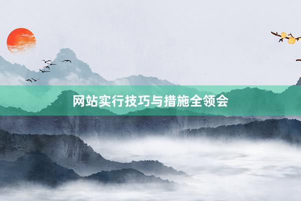 网站实行技巧与措施全领会